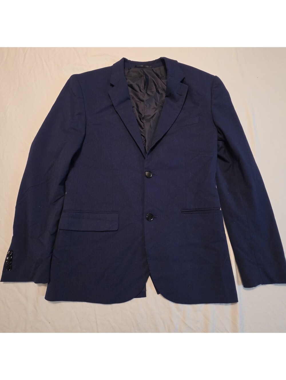 H&M Men’s 42R Slim Fit Navy Blue Sport Coat Blazer